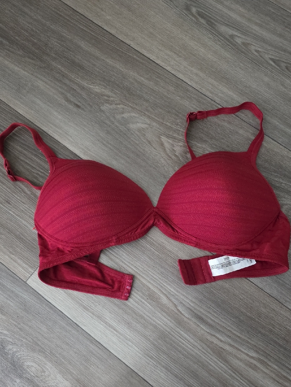 Warner's Deep Red Padded Underwire Bra